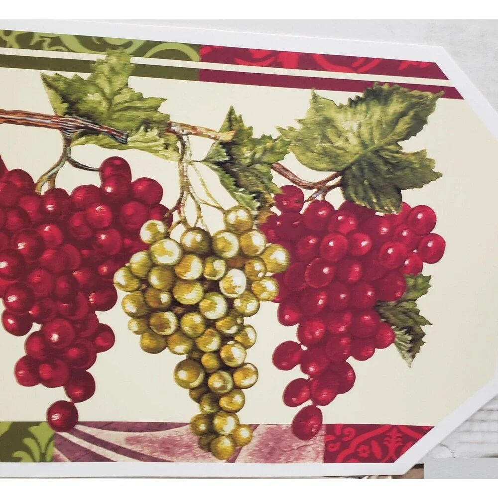 Set of 3 Same Printed Vinyl Non Clear Placemats (18